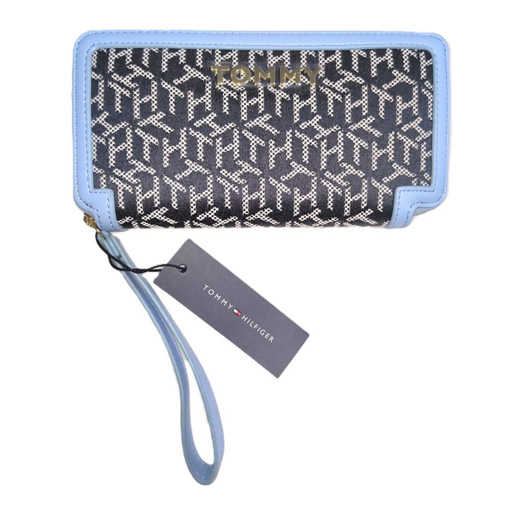 Tommy Hilfiger Schyler Poly Jacquard Wristlet Wallet 8 x 4 x 1